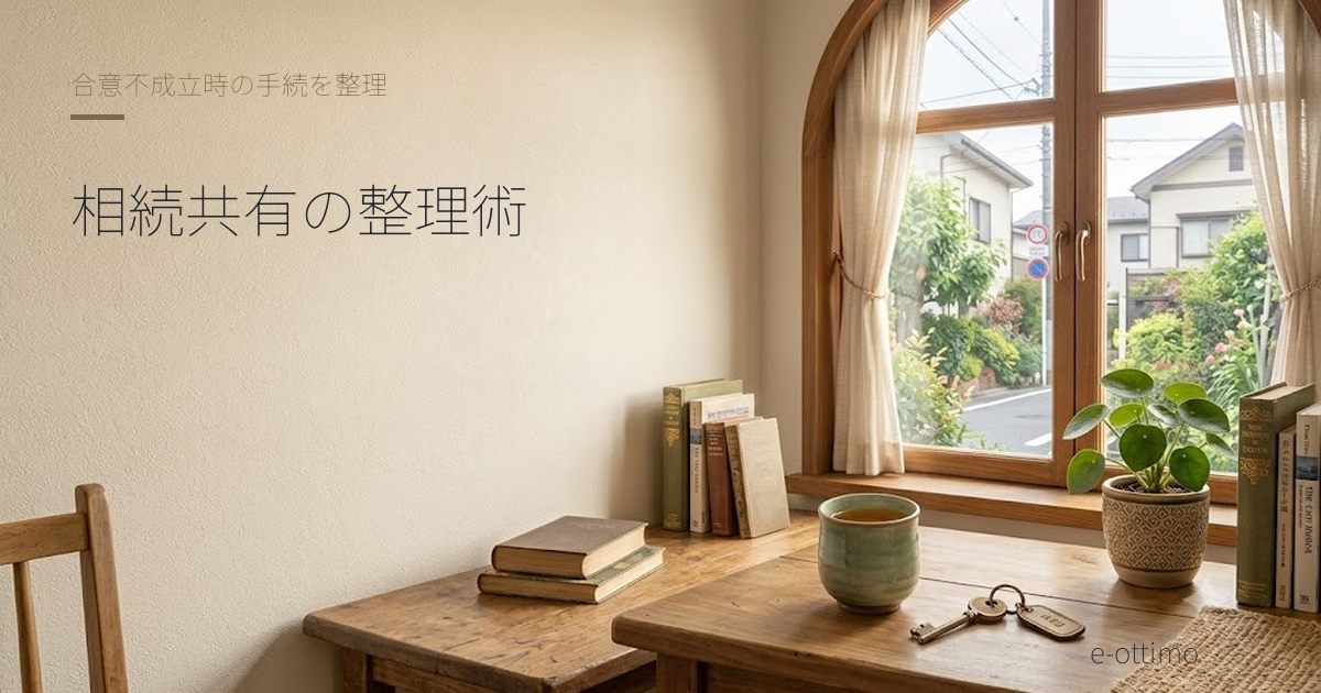 相続で共有になった不動産、合意できないときの整理と手続