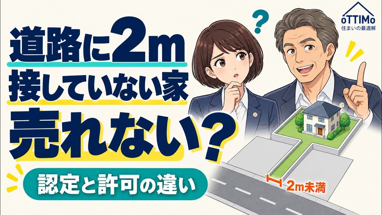 動画：道路に2m接していない家は売れない？接道義務と認定・許可の違い｜住まいの相談室