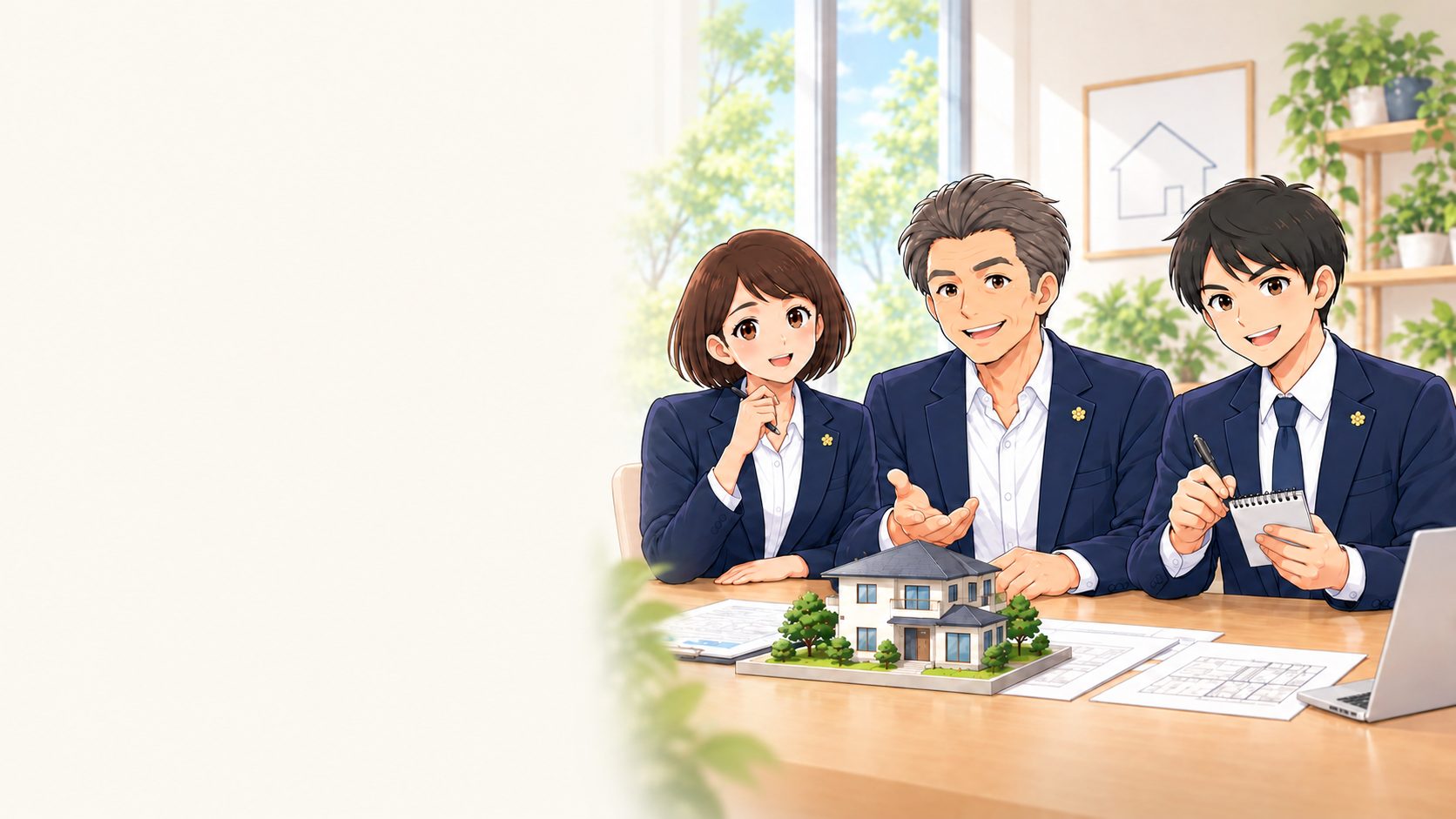 不動産の相談に乗るオッティモのスタッフ